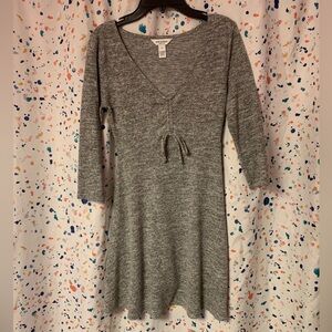 Grey dress.